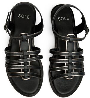 Sole Demi Gladiator Sandalen - maat Zwart