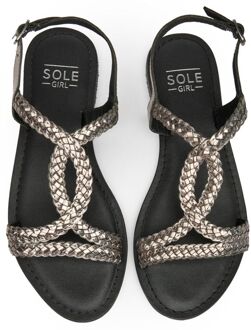 Sole Heath Sandalen Metallic - EU 42 / UK 8