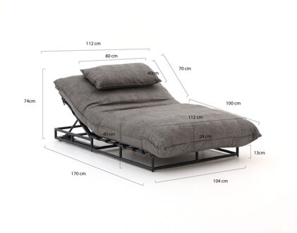 Sole ligbed - Laagste prijsgarantie! Grijs