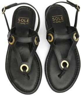Sole Lou Sandalen Zwart - EU 37 / UK 4
