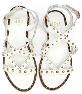 Sole Rach Gladiator Sandalen Wit - EU 39/ UK 6