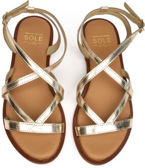 Sole Sarah Gladiator Sandalen Metallic