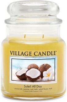 Soleil All Day - Medium Candle - 105 Branduren Geel