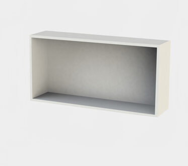 Solid Alcove inbouwnis 60x30x10cm solid surface mat wit