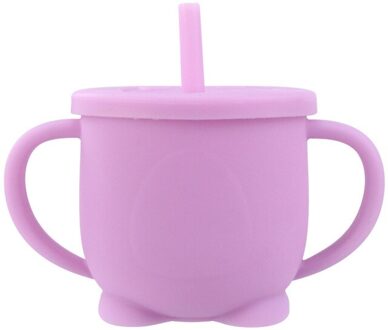 Solid Baby Siliconen Sippy Cups Voeden Bekers Baby Leren Drinken Beker Kinderen Lekvrije -Proof Water Cup met Cup Deksels 02