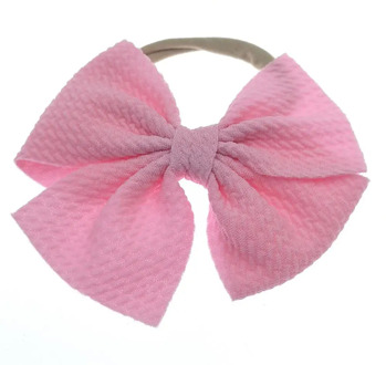 Solid Bowknot Baby Headband With Nylon Elastic Hair Band For Baby Girls Newborn Headdress Fashion Children Hair Accessories