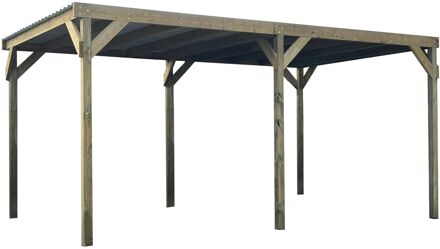 Solid Carport Superia S7781 Met Metalen Dakbedekking 300x500cm