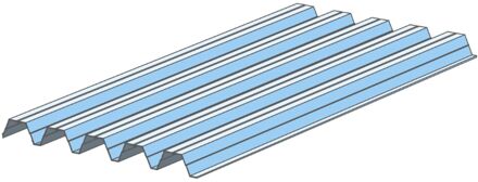 Solid Dakbedekking Carport Golfplaten Polycarbonaat 260 X 107 Cm