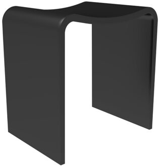 Solid Douchekruk - 40x30x43cm - solid surface - mat zwart FS710-400 Black Zwart mat