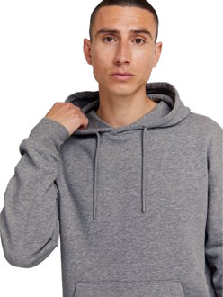 Solid Effen. Trui met capuchon Grijs - 2XL