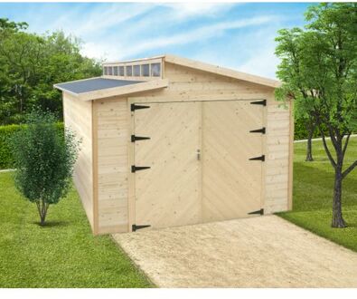 Solid garage gemotoriseerd 'Torino' hout 20,06 m²