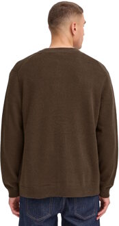 Solid Gebreide vest Bruin - L