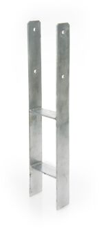 Solid H-paalhouder Grijs 60x12cm
