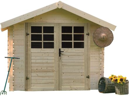 Solid Initia Gdansk Tuinhuis - Vuren - Onbehandeld - 298x198x218,1cm