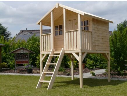 Solid Kinderspeelhuis Op Poten 180x190cm Vurenhout