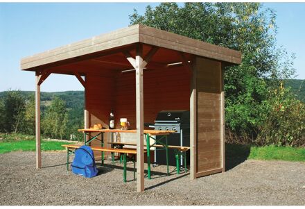 Solid Kiosk Regensburg Geïmpregneerd Hout 300x200x223cm