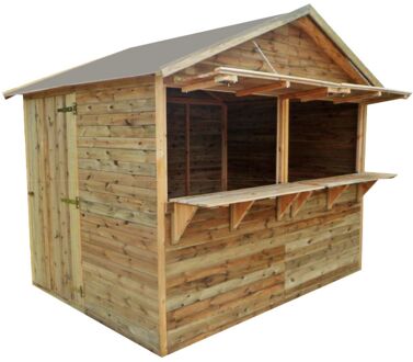 Solid Markthuisje Tuinhuis - Hout - Geïmpregneerd - 180x250x220cm