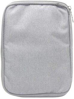 Solid Nylon Anti Scratch Case Strap Organizer Pouch Met Rits Horlogeband Houder Reizen Horloge Band Doos Draagbare Opbergtas grijs