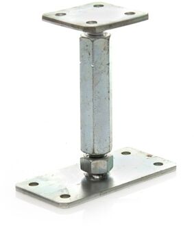 Solid Paalhouder H-vorm Verstelbaar Aluminium 145-220mm