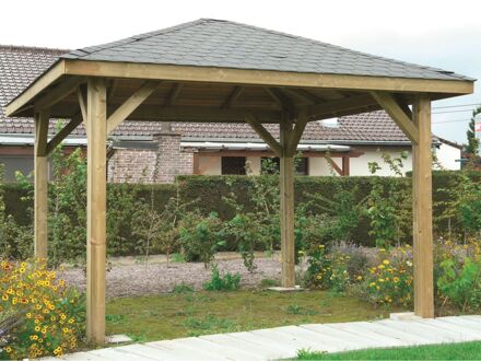 Solid Prieel Met Shingles S7717 Geïmpregneerd Hout 449x347cm