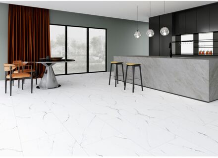 Solid Pvc-tegel Xxl Solid Rock Light Marble - 4-zijdige V-groef - 8,5mm - Pakketinhoud 2,977m²