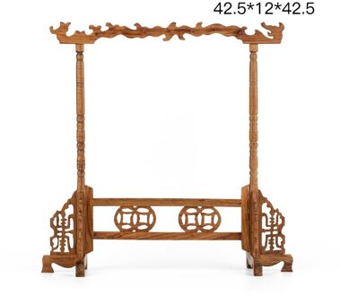 Solid Rose Hout Grote-size Kalligrafieborstel Houder Antieke Stijl Traditionele Schilderen Schrijven Pen Houder Wenge Borstel Rack blauw