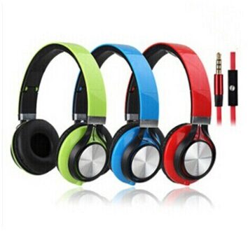 Solid Stereo Headset met microfoon, Wit/Groen, model HT-HD212 - small