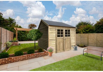 Solid Stevig Tuinhuis Superia Pastorale Anneux - Geïmpregneerd - 293x293cm