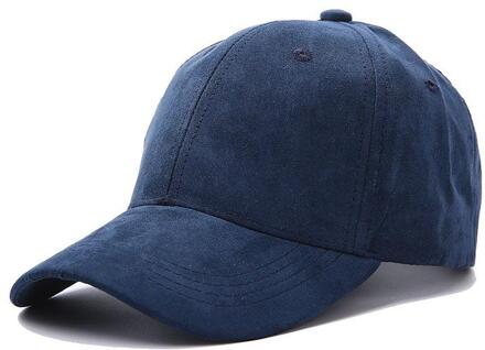 Solid Suede Gepolijst Board Baseball Hoed Herfst En Winter Warm Cap Voor Mannen En Vrouwen NavyBlue