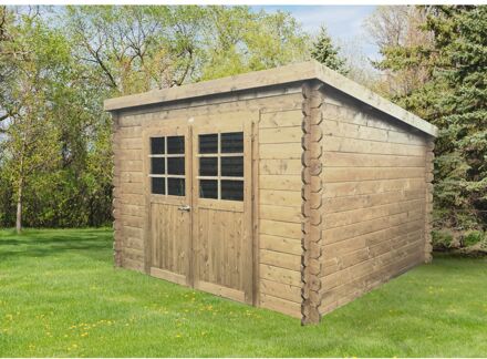 Solid Superia Modern Brest Tuinhuis - Vuren - Geïmpregneerd - 298x298x220cm