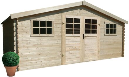 Solid Tuinhuis Initia Beignee - Onbehandeld - 490x371cm