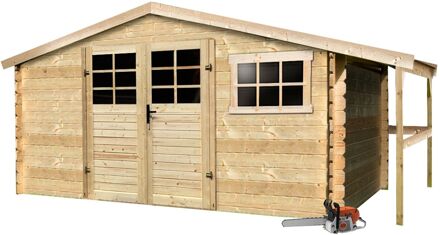 Solid Tuinhuis Initia Ostrava - Onbehandeld - 370x281cm