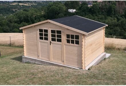 Solid Tuinhuis Initia Tyrol - Onbehandeld - 370x281cm