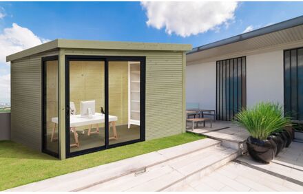 Solid Tuinhuis Superia Visio Seda - Groen - 303x303cm