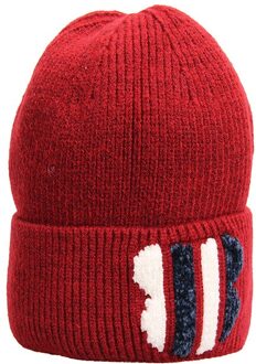 Solid Unisex Herfst Winter Corduroy Zachte Warme Gebreide Cap Mannen Vrouwen Hoeden Ski Caps 6 Kleuren Mutsen rood