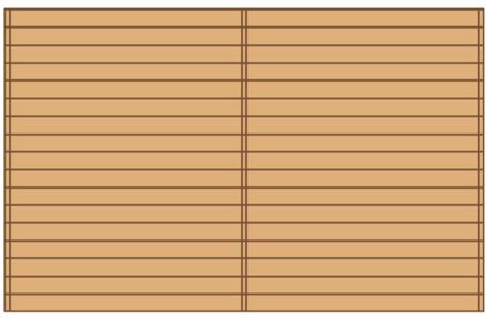 Solid Voorwand ‘s7737’ Hout 390x245cm
