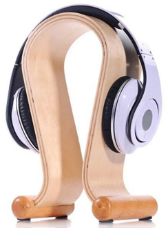 Solid Wood Earphone Cable Bracket, Headset Stand, Headphone Stand, Cylinder sides design