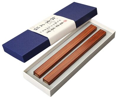 Solid Wood Paperweights Chinese Brush Calligraphy Painting Paperweights Student Tradtional Simple Red Sandalwood Paperweight met doos