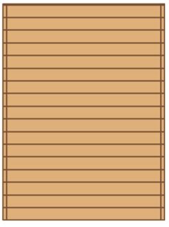 Solid Zijwand ‘s7729’ Hout 180x240cm