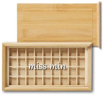 Solide Aquarel Palet 24/36 Kleuren Handgemaakte Verf Bamboe Houten Doos Lege Dozen Pull-Out Opslag Verf Verf Doos Lade doos