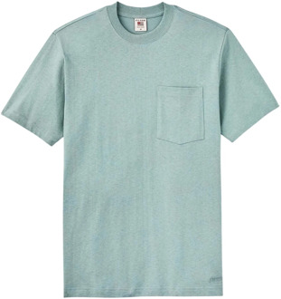 Solide Zak T-shirt Klassiek Filson , Green , Heren - L,S