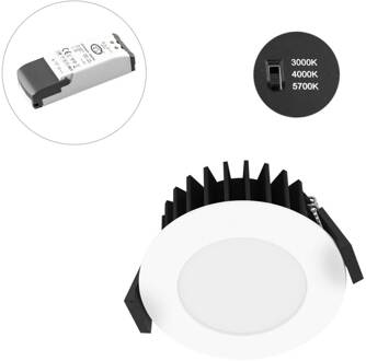 Solido68 LED inbouwlamp 7W wit wit, opaal