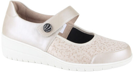 Solidus 25503-40558-h dames klittenbandschoenen - maat 40 Beige