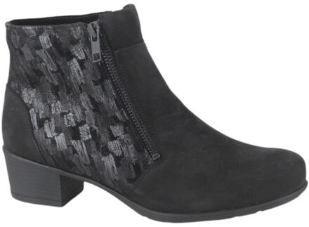 Solidus 35011-01209-k dames enkellaarzen gekleed Zwart - 37,5