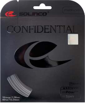 Solinco Confidential Set Snaren 12,2m-Donkergrijs - 1.15,1.20,1.25,1.30