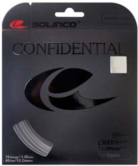 Solinco Confidential Set Snaren 12,2m-Donkergrijs - 1.25