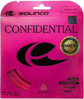 Solinco Confidential Soft  Set snaren 12m roze - 1.25