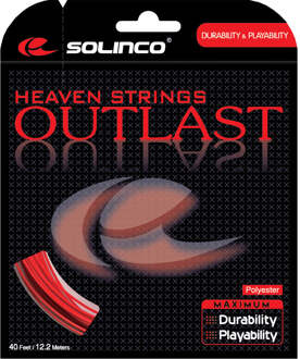Solinco Outlast Set Snaren 12,2m-Rood - 1.15,1.20,1.25,1.30