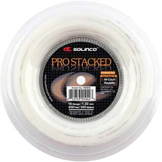 Solinco Pro-Stacked Rol Snaren 200m-Wit - 1.20,1.30,1.35
