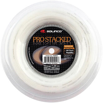 Solinco Pro-Stacked Rol Snaren 200m-Wit - 1.20,1.30